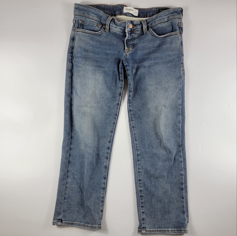 Blanqi Maternity Belly Support Crop Jeans size 10